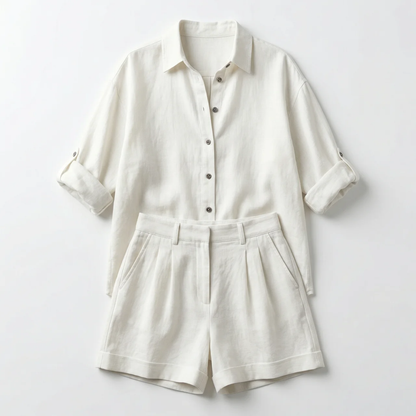 Women’s Linen Summer Co-ord Short
