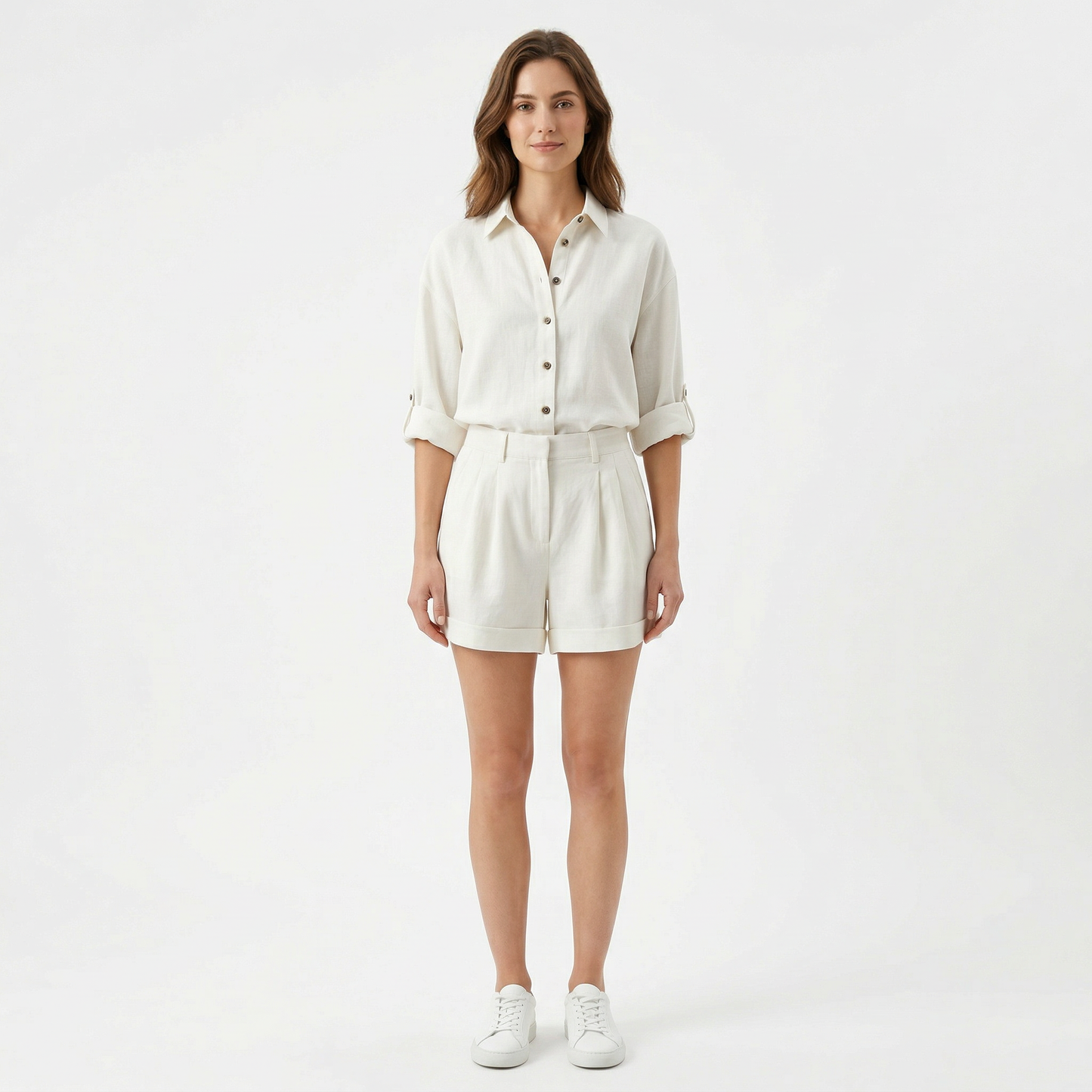 Women’s Linen Summer Co-ord Short