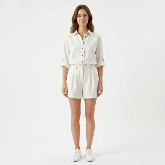 Women’s Linen Summer Co-ord Short