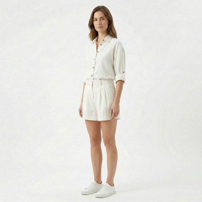 Women’s Linen Summer Co-ord Short