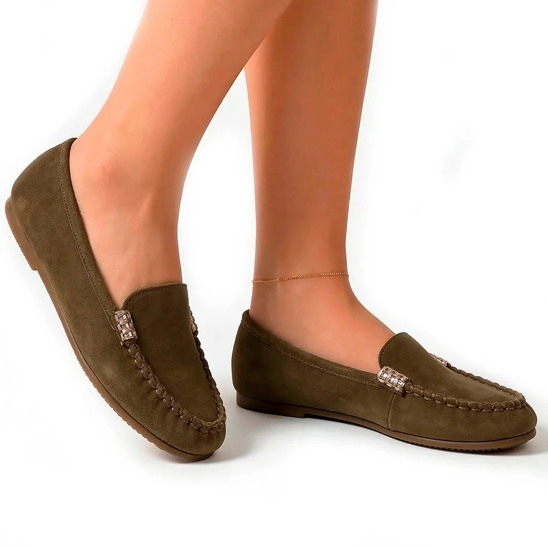 Women's Suede Slip-On Flats