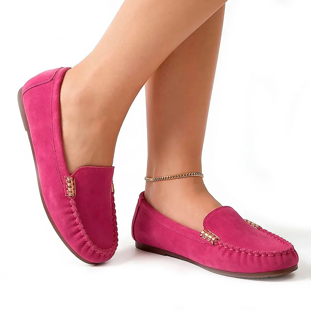 Women's Suede Slip-On Flats