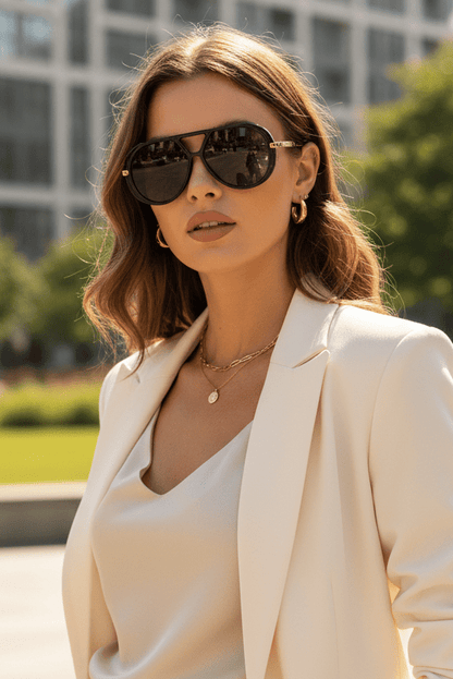 Retro Aviator Sunglasses