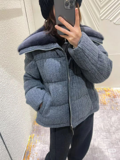 The Cortina Fur Puffer Jacket