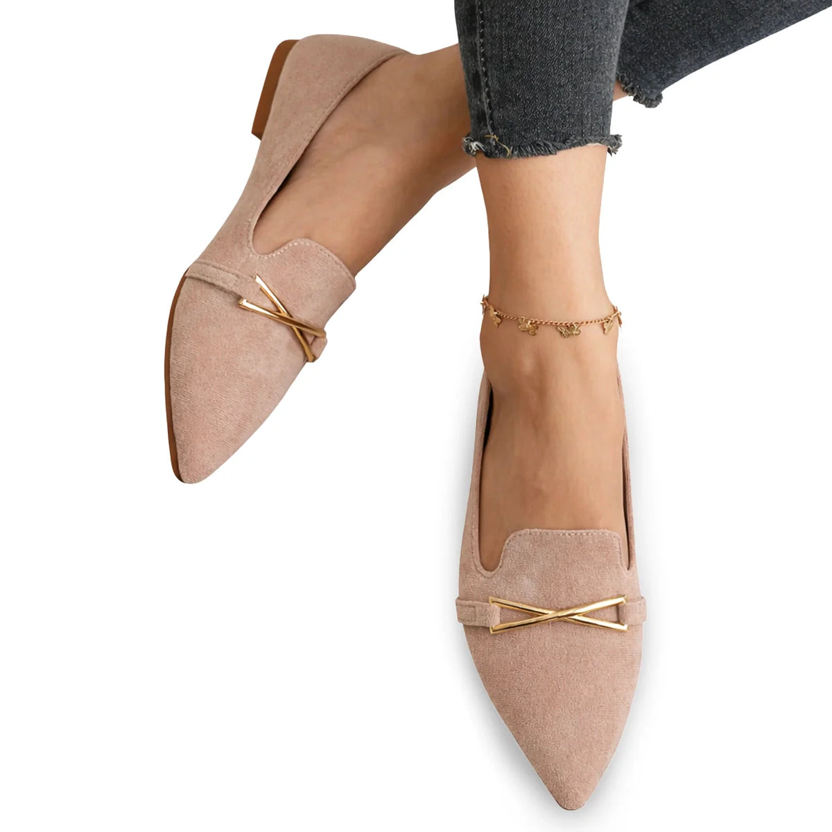 Women's Suede Pointed Flats