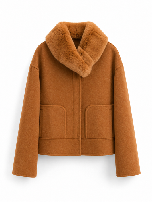 The Asti Fur Collar Jacket