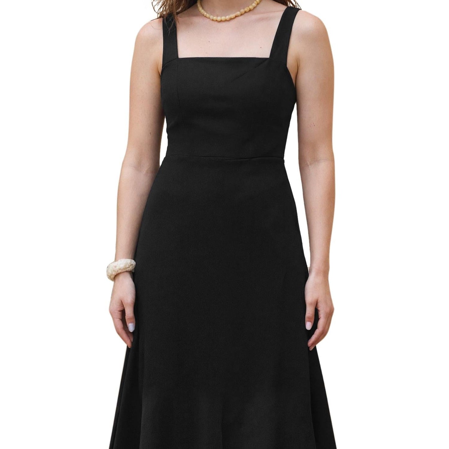 Elegant Linen Midi Dress