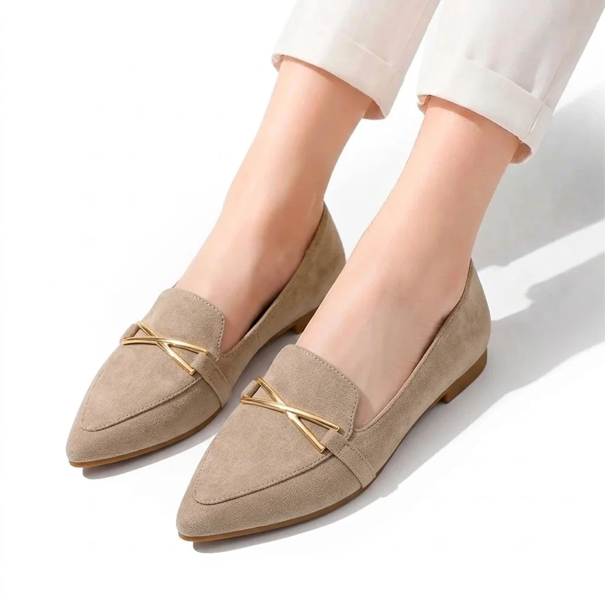 Women's Suede Pointed Flats