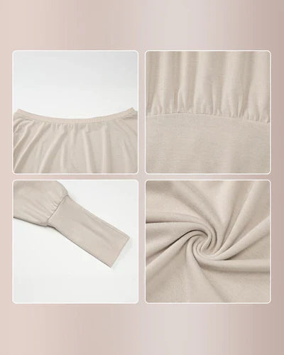 Off-Shoulder Dolman Sleeve Mini Dress