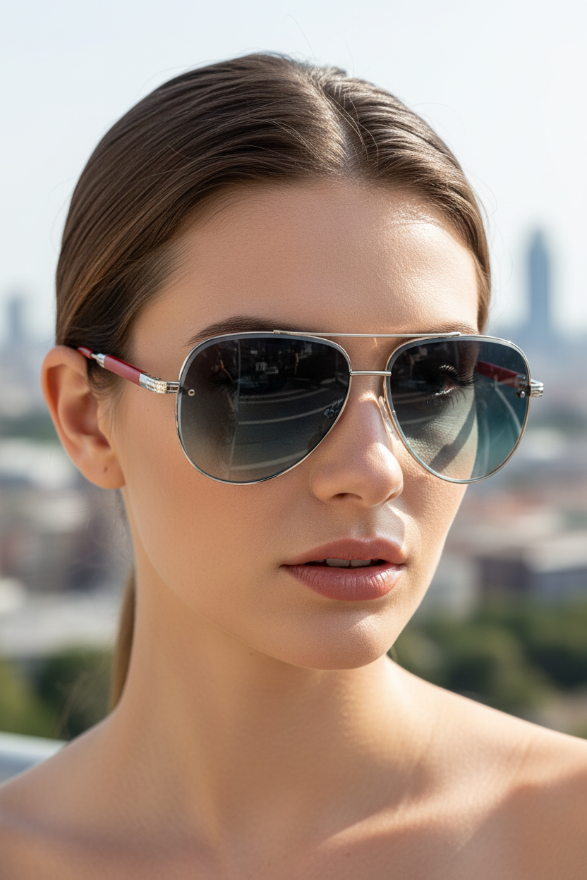 Lightweight Aviator Sunglasses