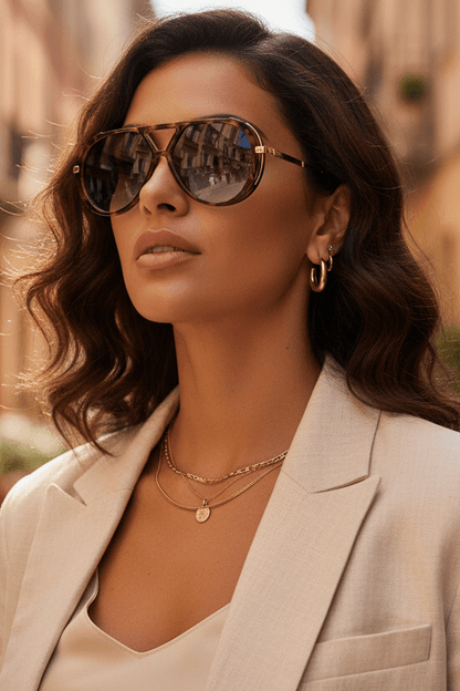 Retro Aviator Sunglasses UV400