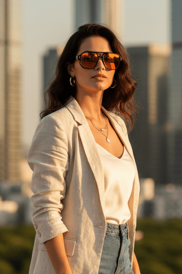 Retro Square Sunglasses UV400