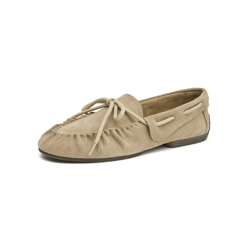 Londoria | Women's Classic Suede Lace-Up Loafers