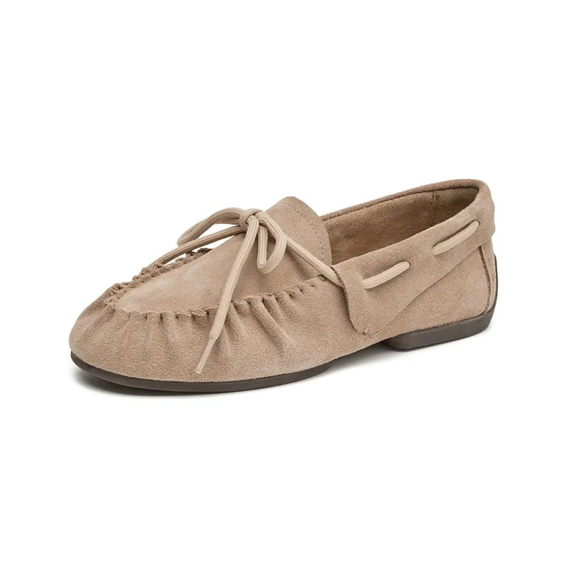 Londoria | Women's Classic Suede Lace-Up Loafers