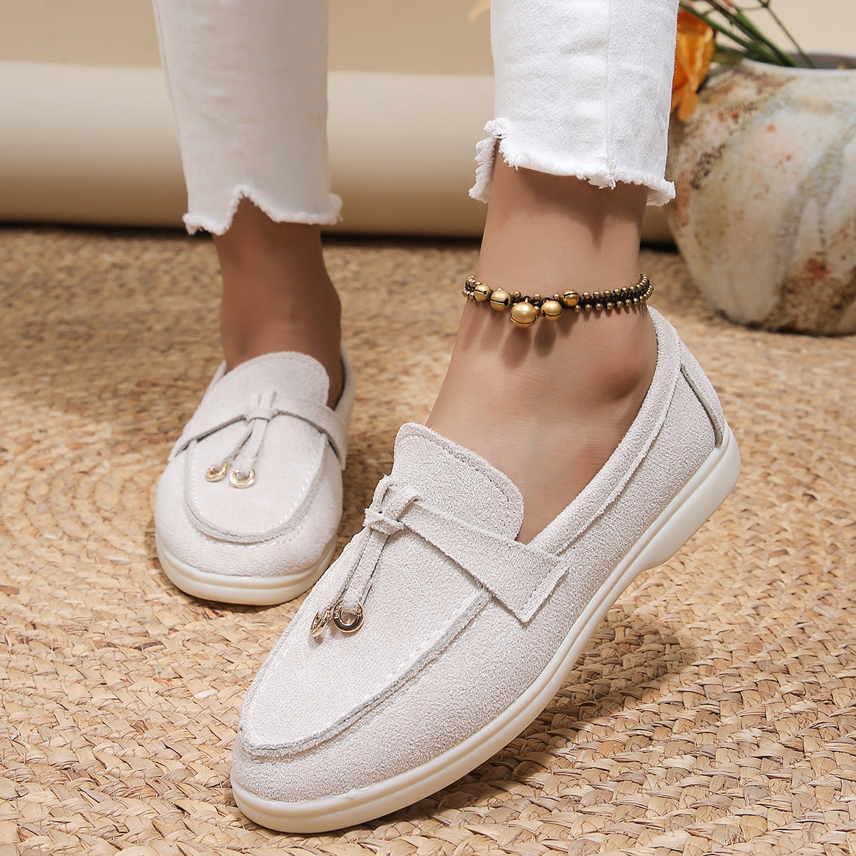 Women's Velvety Texture Loafers