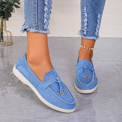 Women's Velvety Texture Loafers