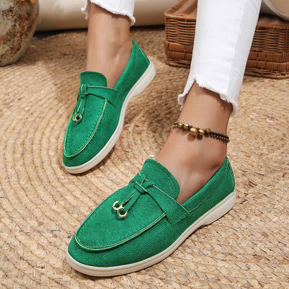 Women's Velvety Texture Loafers