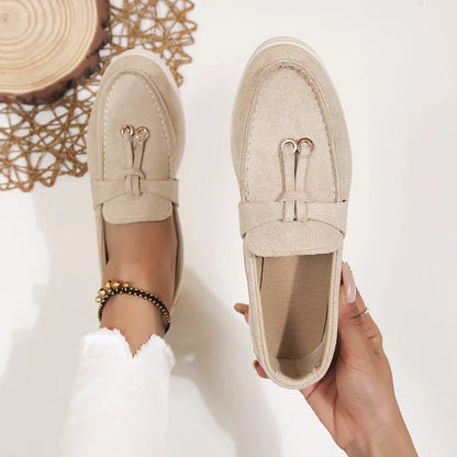 Women's Velvety Texture Loafers