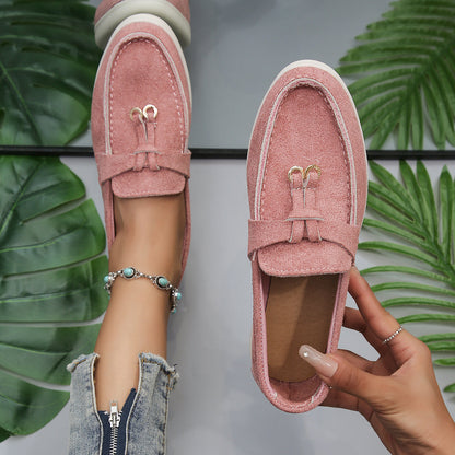 Women's Velvety Texture Loafers