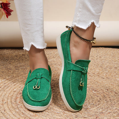 Women's Velvety Texture Loafers