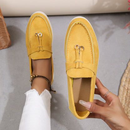Women's Velvety Texture Loafers
