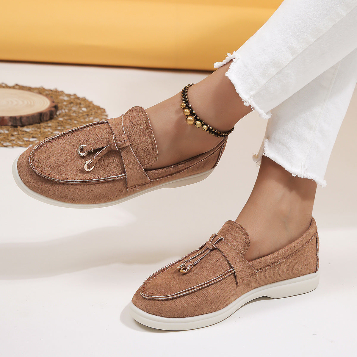 Women's Velvety Texture Loafers
