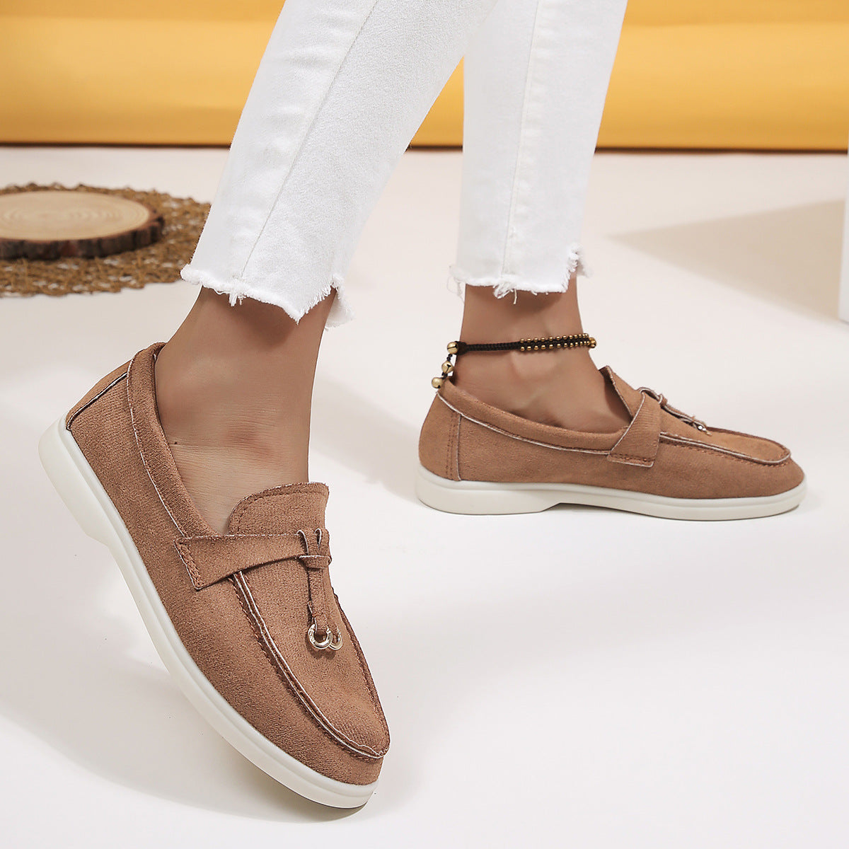 Women's Velvety Texture Loafers
