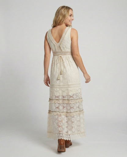 Women’s Crochet-Style Maxi Dress