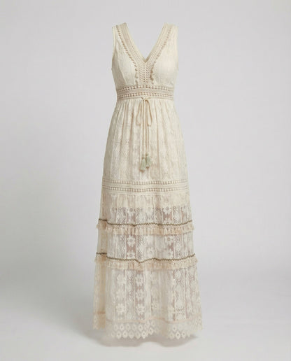 Women’s Crochet-Style Maxi Dress