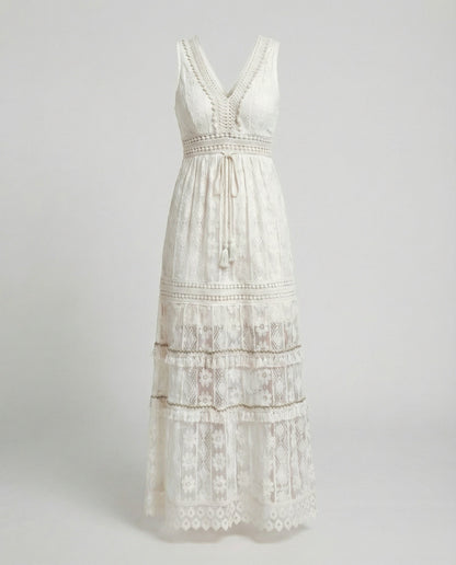 Women’s Crochet-Style Maxi Dress