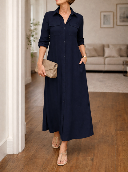 Women's Button-Down Maxi Dress