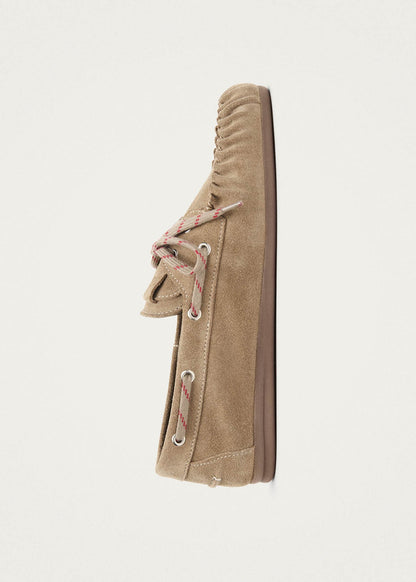Londoria | Suede Beige Leather Loafers