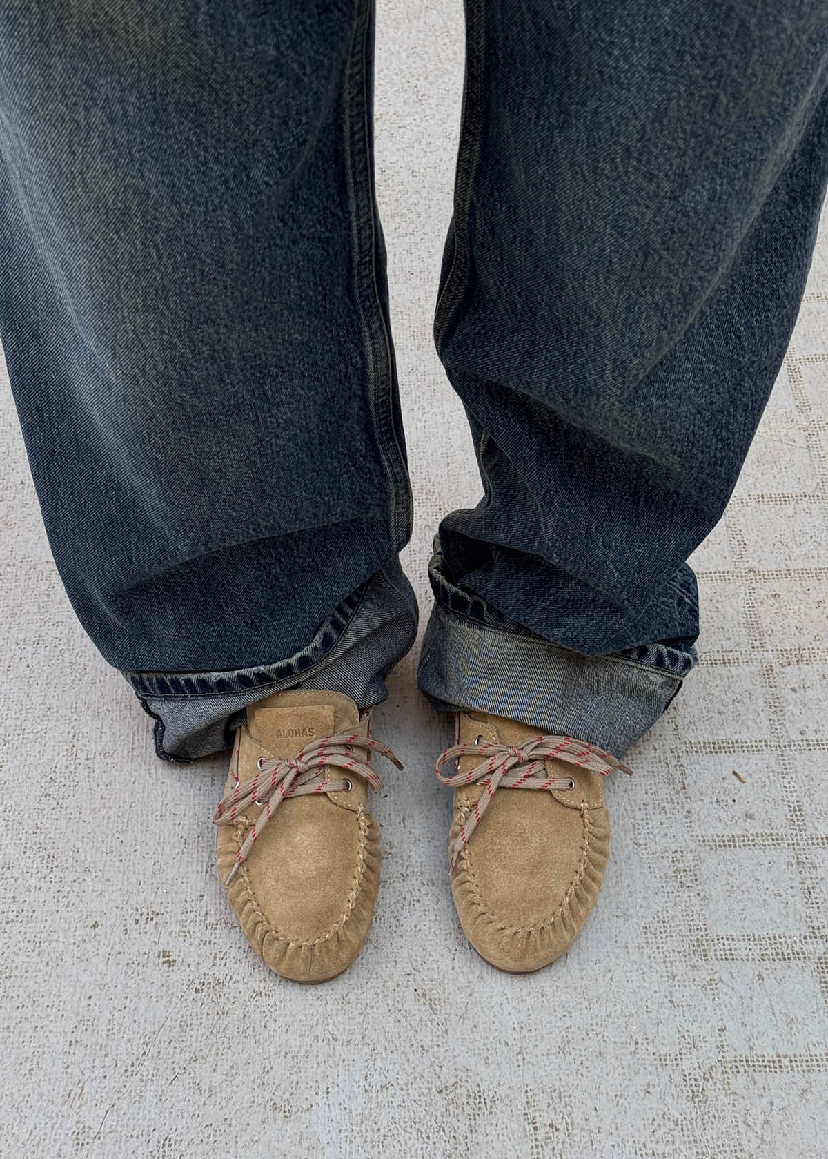 Londoria | Suede Beige Leather Loafers